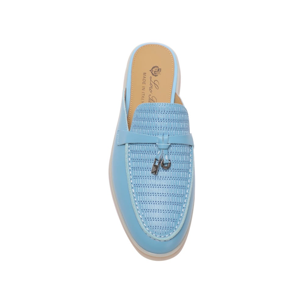 Loro piana هاف فلات لوربيانا ( lake blue leather)