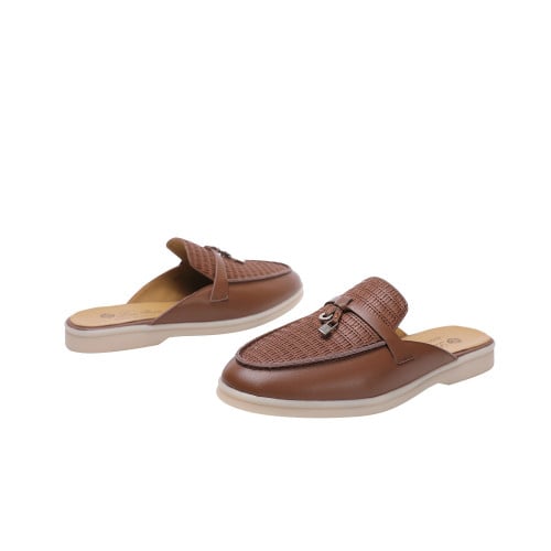 Loro piana هاف فلات لوربيانا ( Brown leather)