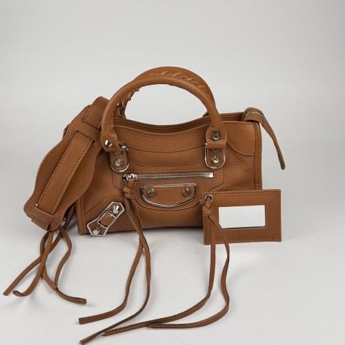 (Nude pink)(24cm)Balenciagao Classic City Bag MINI بالنسياقاو ميني