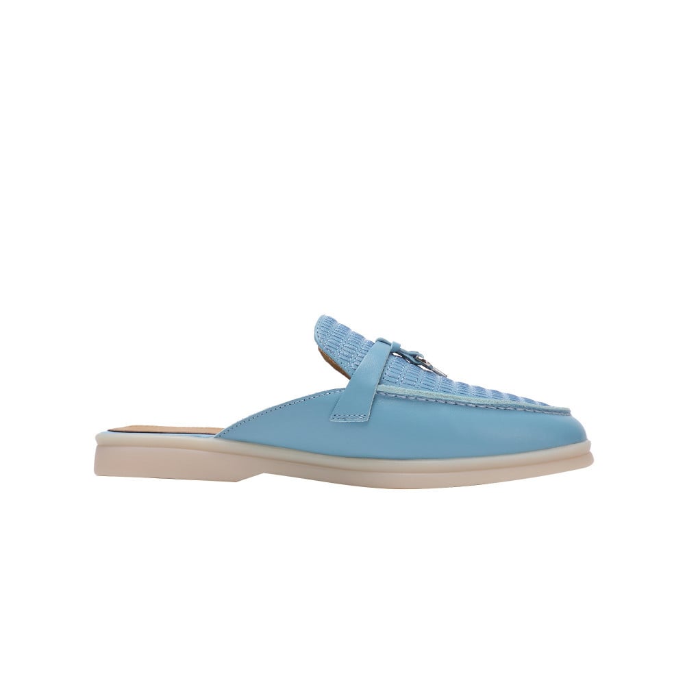 Loro piana هاف فلات لوربيانا ( lake blue leather)