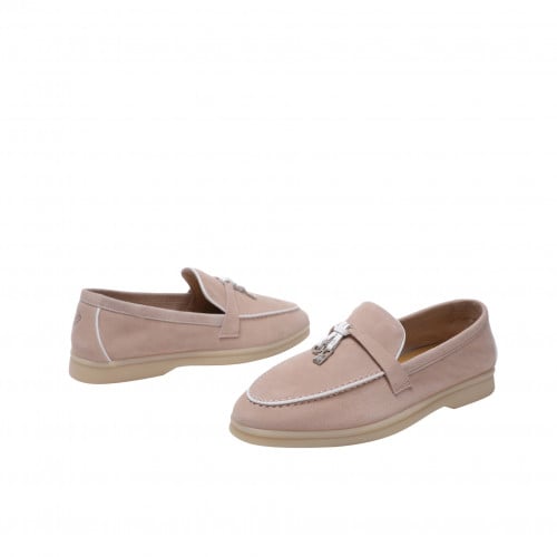 loro piana  (41) فلات لورو بيانا (LIGHT PINk/WHITE)