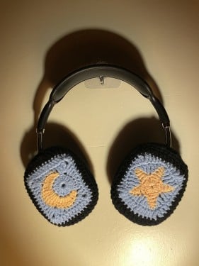 Star-moon headphone cover