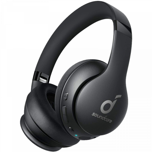 انكر ساوندكور سماعة رأس لا سلكية لايف 2 نيو فوق الاذن تعمل حتى 60 ساعة - اسود