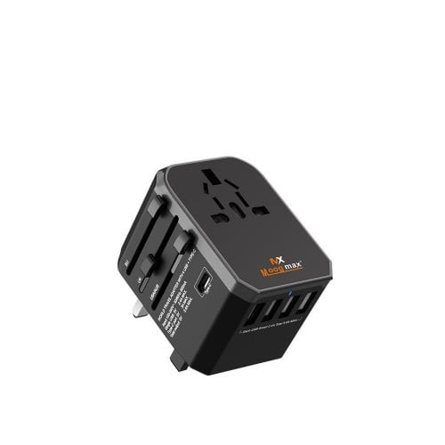 راس متعدد المنافذ عالمي 4 منافذ USB ومخرج تايب سي موج ماكس