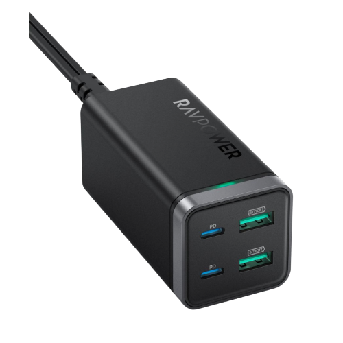 منصة شحن راف باور 4 مخارج بقوه 65 واط