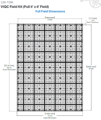 VEX IQ 6" x 8" Full Field (ملعب فيكس اي كيو 6" 8")