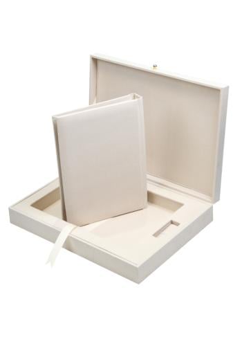 البوم حراري مع صندوق A4 بدون حشوة لون بيج