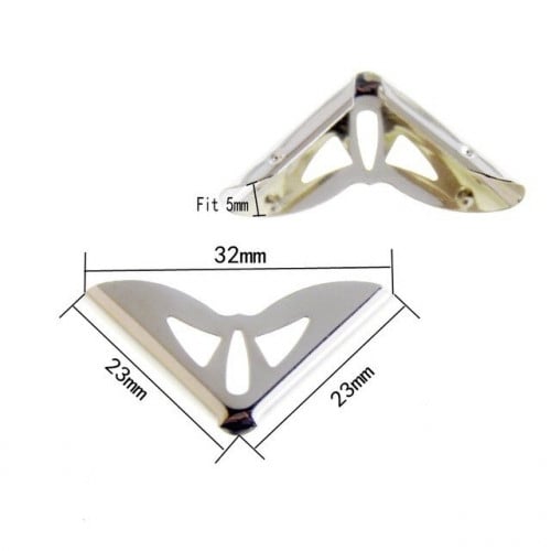 زوايا البوم فضي 2.3 سم عدد 12 قطعة