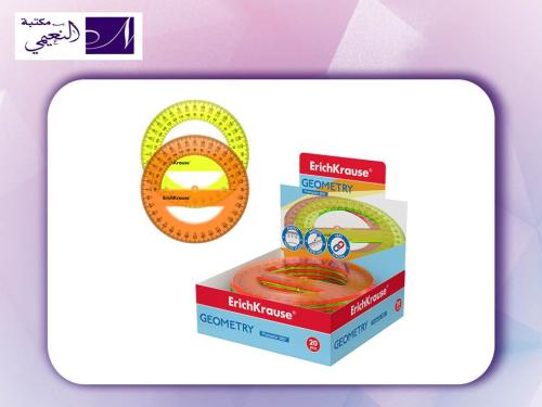 مسطرة قياس دائرية بلاستيك Plastic protractor Erich...