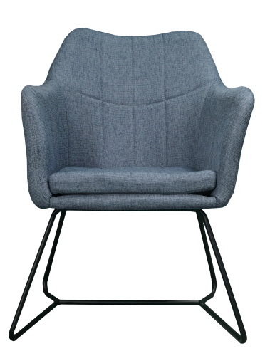 كرسي قماش بحري_ Fabric Chair- BLUE