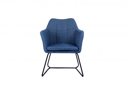 كرسي قماش بحري_ Fabric Chair- BLUE