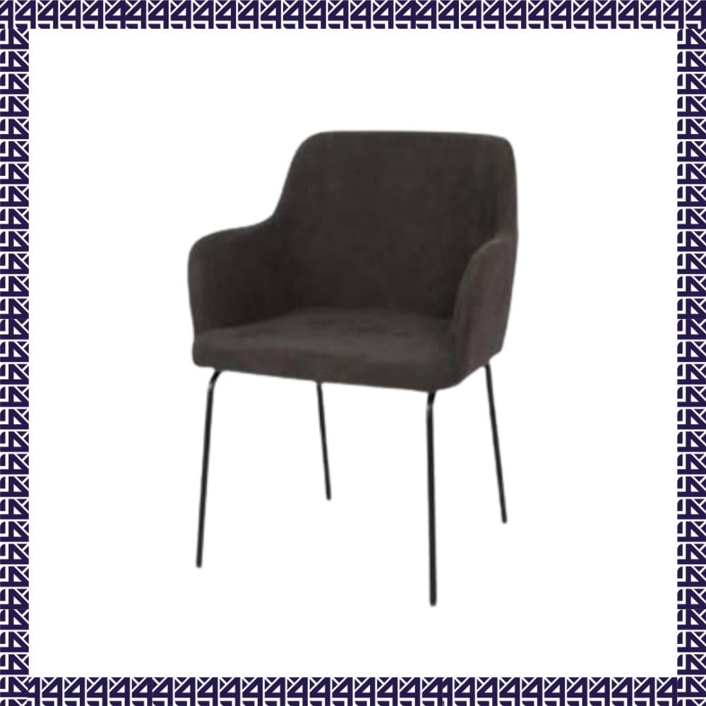 كرسي قماش رمادي غامق_ Fabric Chair- GRAY