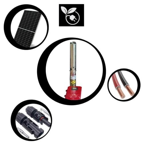 منظومة متكاملة - غطاس 130 م 1.25 بوصة  يعمل على الطاقة الشمسية