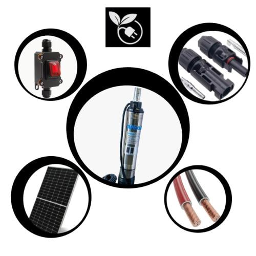 منظومة متكاملة - غطاس 40 متر , 1 بوصة  48 فولت