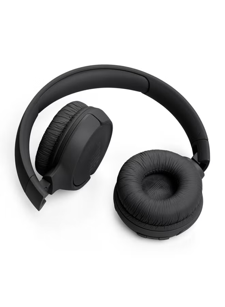 سماعات أذن Tune 520Bt لاسلكية على الأذن، صوت جهير نقي، بطارية 57 ساعة، مكالمات بدون استخدام اليدين بالإضافة إلى اتصال متعدد النقاط، خفيفة الوزن وقابلة للط
