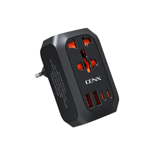 شاحن منزلي متعدد المنافذ من DENX م/ DX232