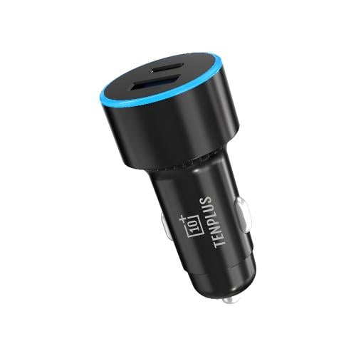 شاحن سيارة 45W ومنفذين USB - تن بلس