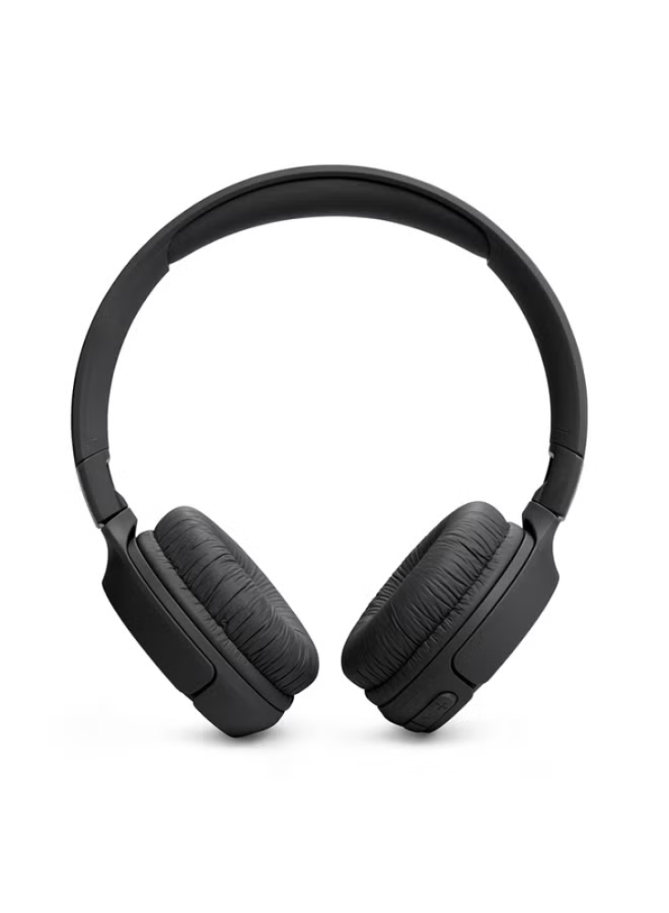 سماعات أذن Tune 520Bt لاسلكية على الأذن، صوت جهير نقي، بطارية 57 ساعة، مكالمات بدون استخدام اليدين بالإضافة إلى اتصال متعدد النقاط، خفيفة الوزن وقابلة للط