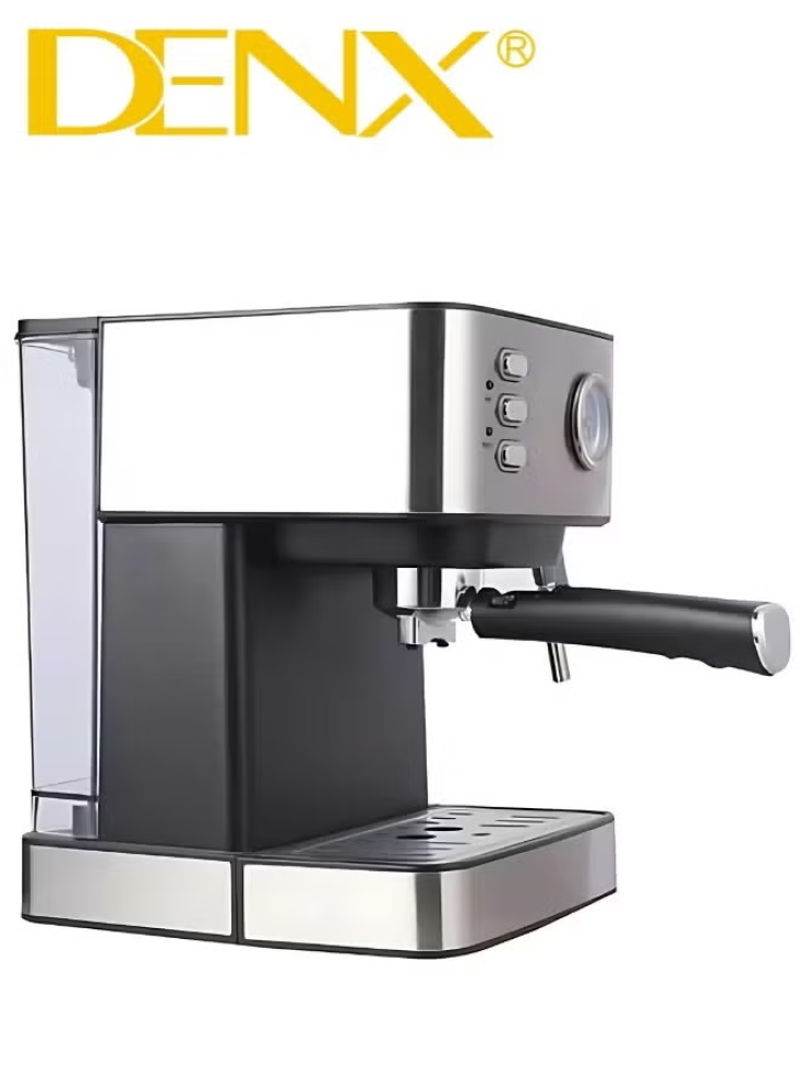 ماكينة صنع القهوة من DENX (الموديل DX2093) قوة 850 واط باستخدام القهوة المطحونة أو الكبسولات