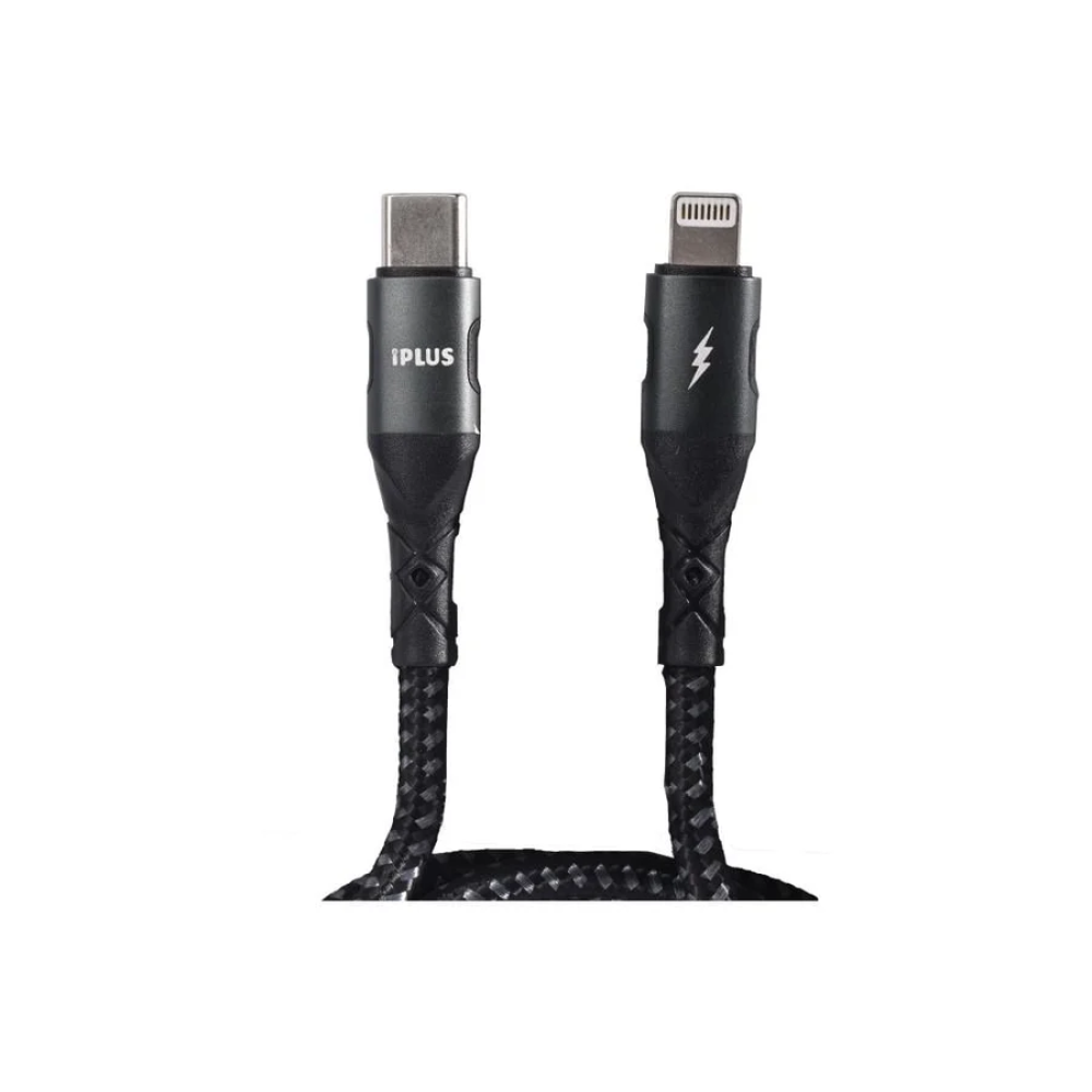 كيبل شحن ايفون PD قماش يدعم الشحن السريع IPLUS 240