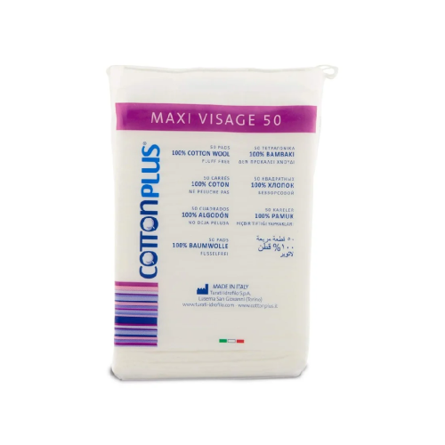 قطن تجميل ايطالي- ٥٠ حبة Visage Cotton Plus