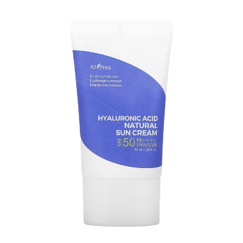 كريم شمسي طبيعي بحمض الهيالورونيك، SPF 50+ PA++++، 1.69 أونصة سائلة (50 مل) من ايزنتري