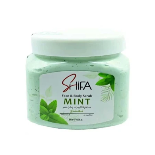 صنفرة بخلاصة النعناع وفيتامين اي - 500 مل من شفا