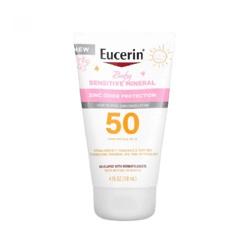 بيبي لوشن واقي من الشمس بعامل حمايه 50 أكسيد الزنك 118مل  من يوسيرين