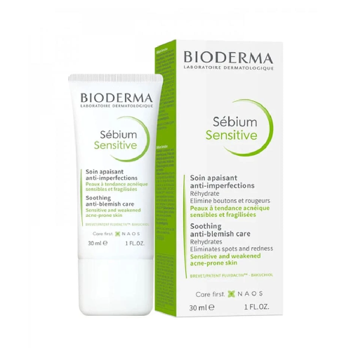 سيبيوم مهدئ للبشرة الحساسة ومضاد للعيوب 30 مل من  بيوديرما