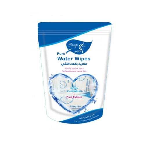 مناديل مبللة بالماء النقي للبشرة الحساسة والعادية من العرايس- 20 منديل