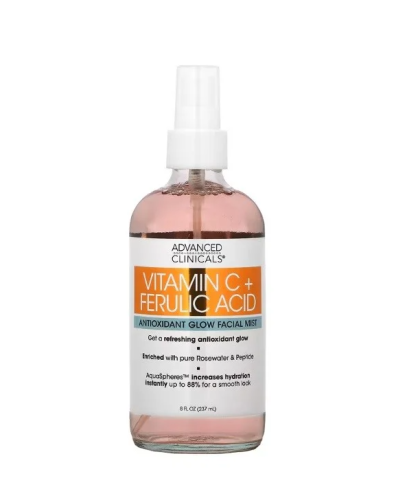 ادفانسد كلينيكالز بخاخ الوجه بفيتامين C وحمض الفيروليك 237 مل