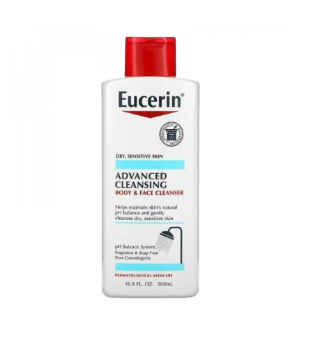 منظف الوجه والجسم خالي من العطور 500 مل من يوسيرين