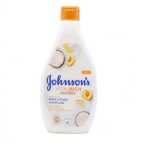 لوشن للجسم فيتا ريتش بالزبادي والخوخ وجوز الهند من جونسون - 400مل