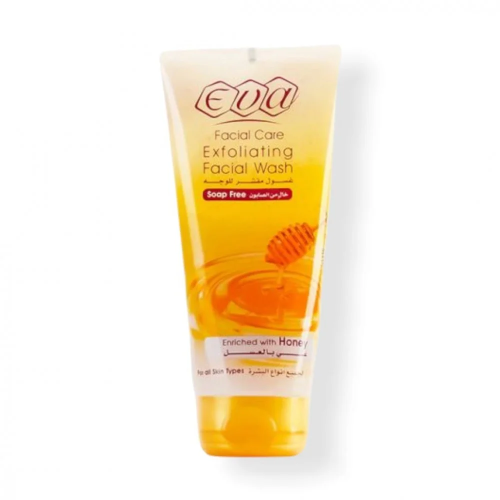 ايفا غسول مقشر للوجة خال من الصابون غني بالعسل - 150مل