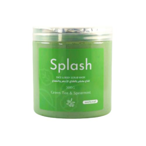 سبلاش قناع مقشر بالشاي الاخضر والنعناع للوجه والجسم - 500جرام