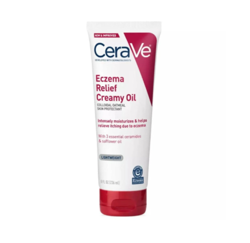 زيت كريمي مهدئ للأكزيما مرطب للبشرة الجافة والمصابة بالحكة - 236 مل من سيرافي