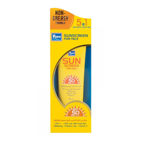 واقي شمس للوجه 5 في 1 30 جم من يوكو