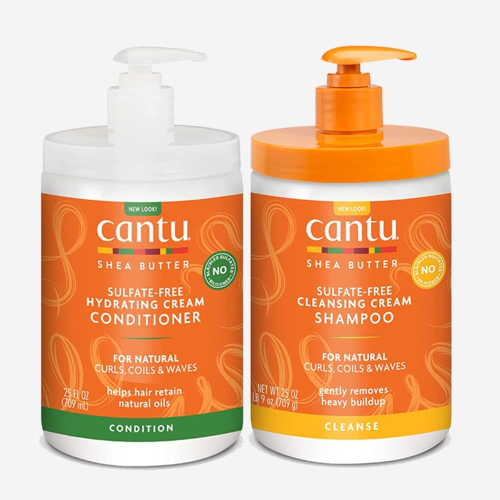 كانتو -   شامبو وبلسم زبدة الشيا الكريمي حجم عائلي 709 جم