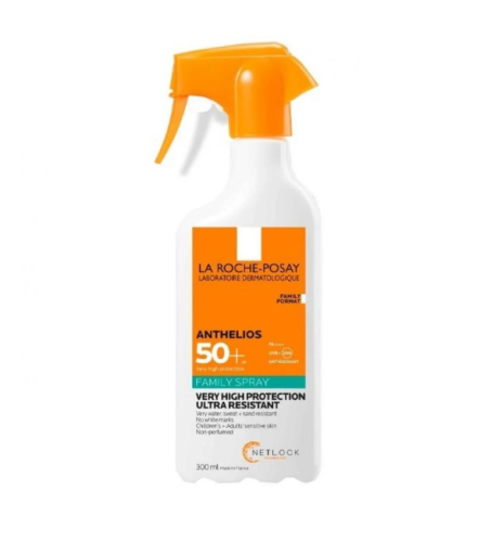 انثيليوس بخاخ واقي شمس SPF50 للوجه والجسم 300ml  من لاروش بوزاي