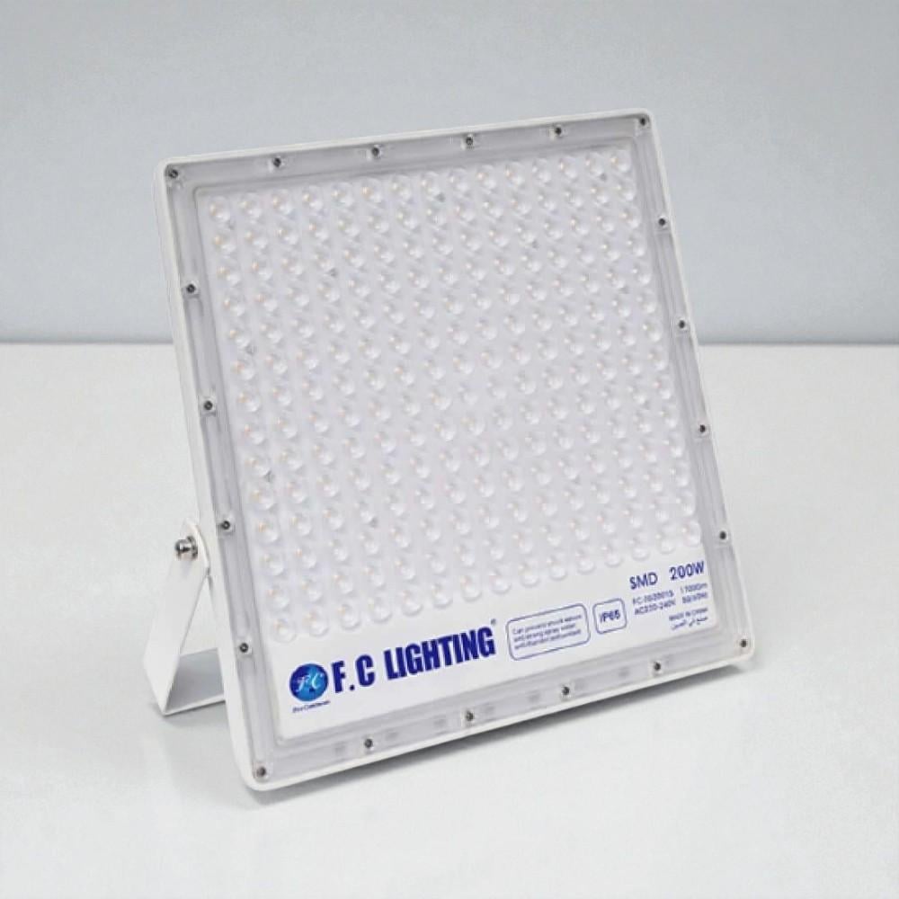 كشاف إنارة طاقة شمسية خارجي أبيض 200 واط مع لوح خارجي