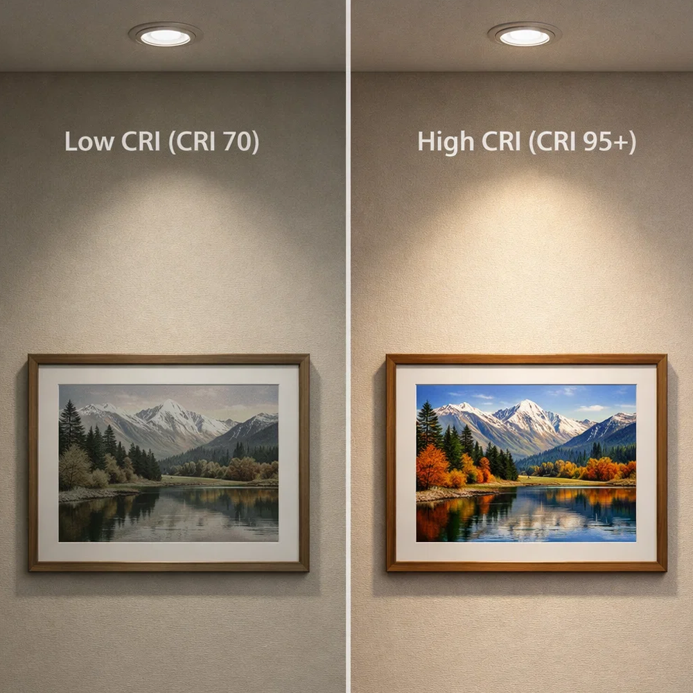 أهمية مؤشر تجسيد الألوان (CRI) في الإضاءة | شركة سمكو للإضاءة