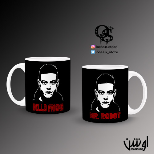 Mug-003- كوب mr robot - مستر روبوت