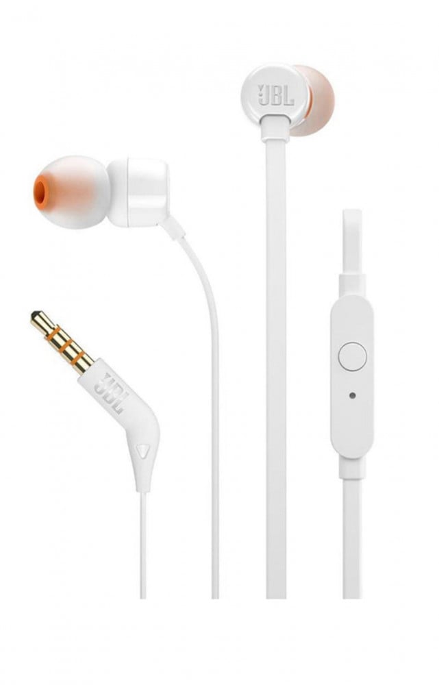 سماعة JBL أذن داخلية تصدر جهيراً نقياً طراز T110 أزرق