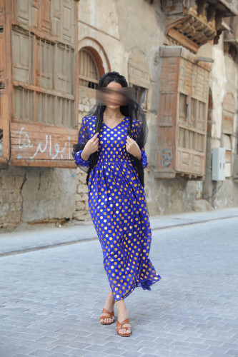 فستان تراثي ميد مع الطرحة