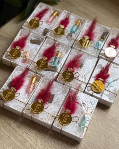 مجموعة (12) تولة عطر مع التنسيق ولوجو حسب الطلب