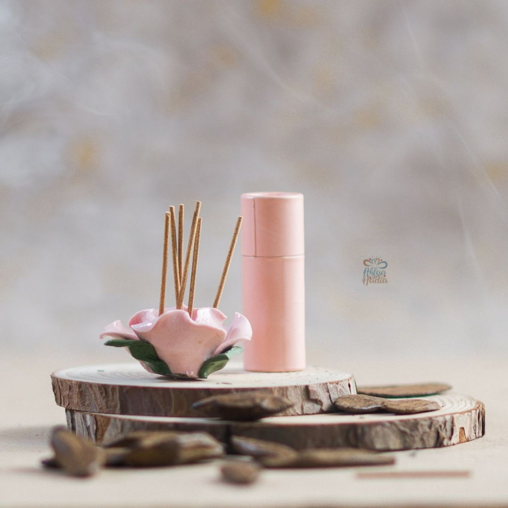 Ceramic Incense Holder - Pink