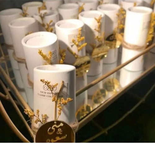 مجموعة (12) عطر توزيعات مع التنسيق ولوجو حسب الطلب