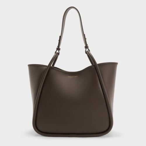Lyla Tubular Slouchy Tote Bag (XL)- Espresso Brown