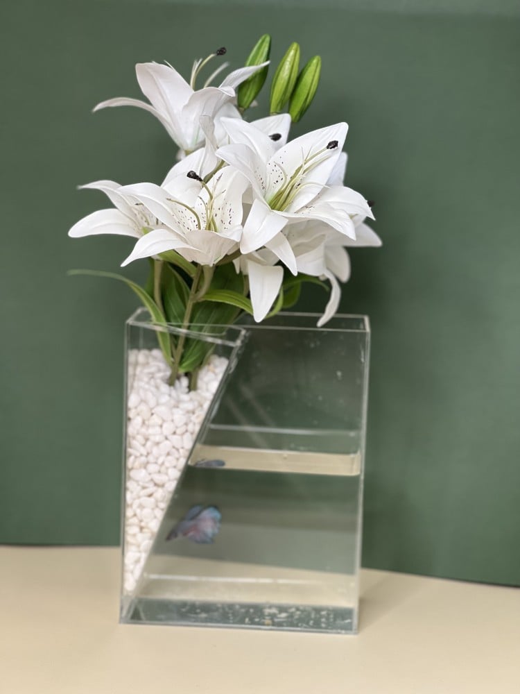 فازة سمك ورد لمسة راقية لديكور المنزل من مسرات