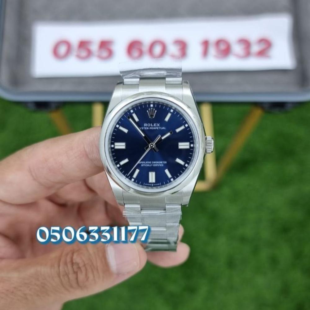ساعة رولكس سوار اوستر اطار ناعم